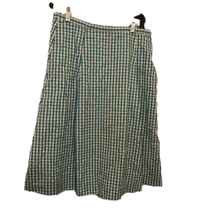 Checkered turquoise Skirt